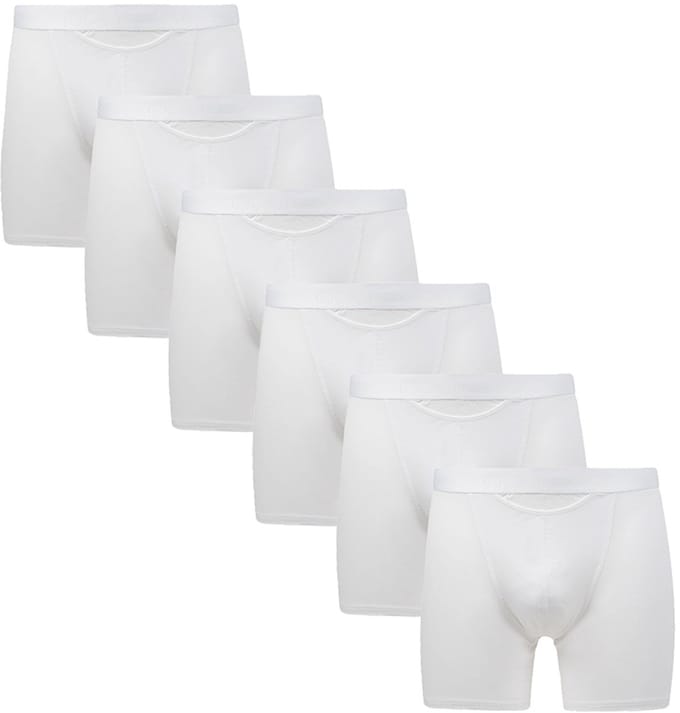 Hom Ho1 Boxershorts long actie 6-pack wit