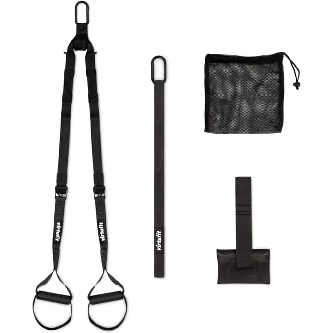 VirtuFit TRX Suspension Trainer - Met Opbergtas - Met deuranker - Zwart