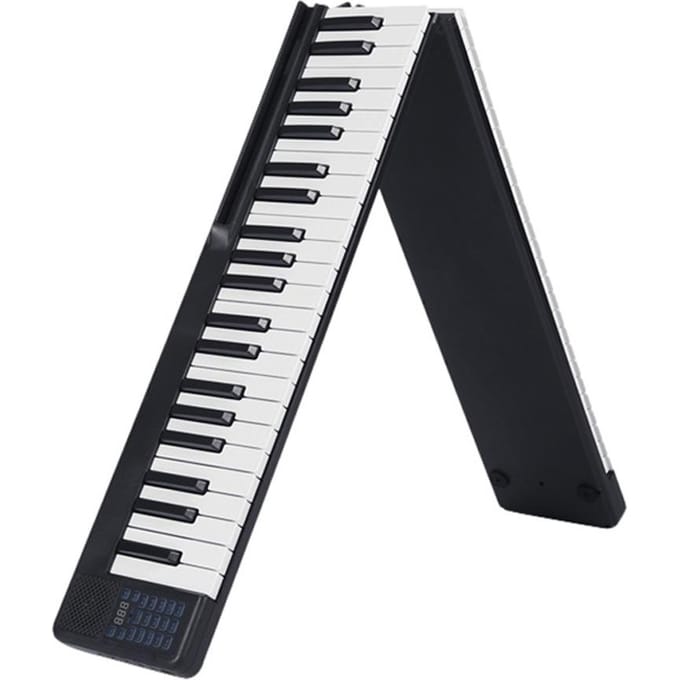 Piano numérique pliable Portable à 88 touches, clavier électronique multifonctionnel pour Piano noir