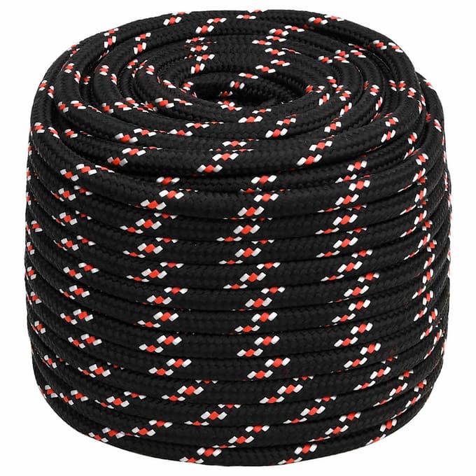 vidaXL - Boot - touw - 16 - mm - 100 - m - polypropyleen - zwart