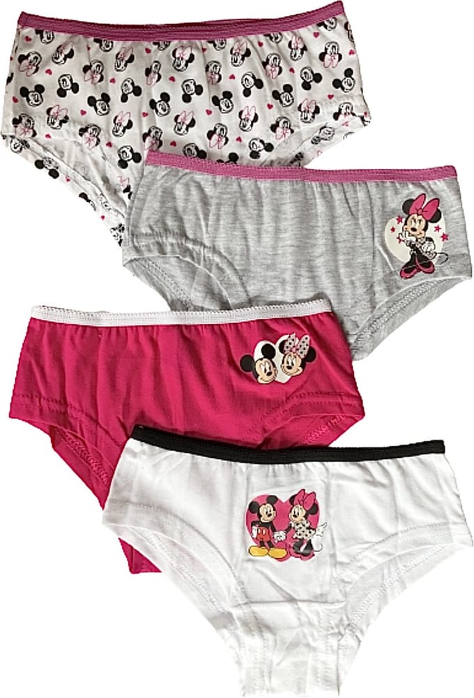 Disney Minnie Mouse onderbroek - Set van 4 - Katoen - Maat 122/128