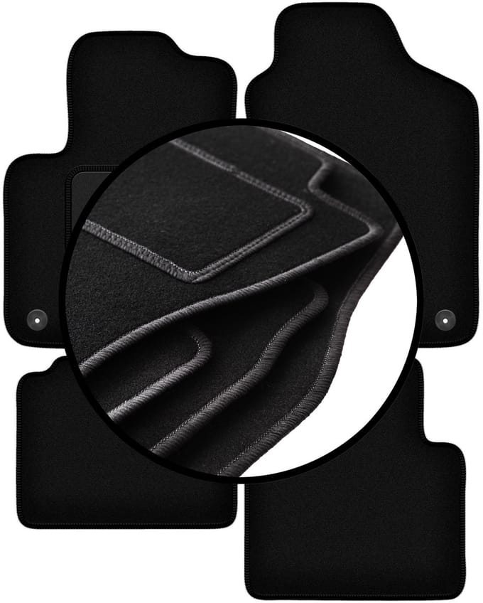 Complete set veloursmatten voor: Fiat 500 Hybrid hatchback (2020-)