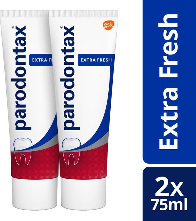 Parodontax Extra Fresh dagelijkse tandpasta tegen bloedend tandvlees 2 X 75 ml
