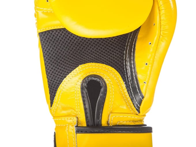 Fairtex BGV1 Serie - Leren Boks Handschoenen - Geel - 14oz - Ademend