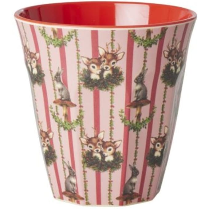Rice kerst melamine beker medium sweet forest