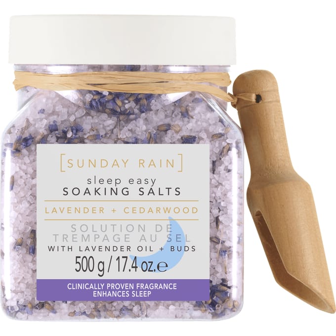 Sunday Rain Sleep Easy Soaking Salts Lavender + Cedarwood 500 g