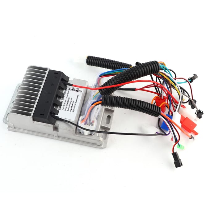 Gegoten Aluminium Behuizing 36V48V Universeel 500W Alarm Cruising Scooter Borstelloze Controller Elektrisch black