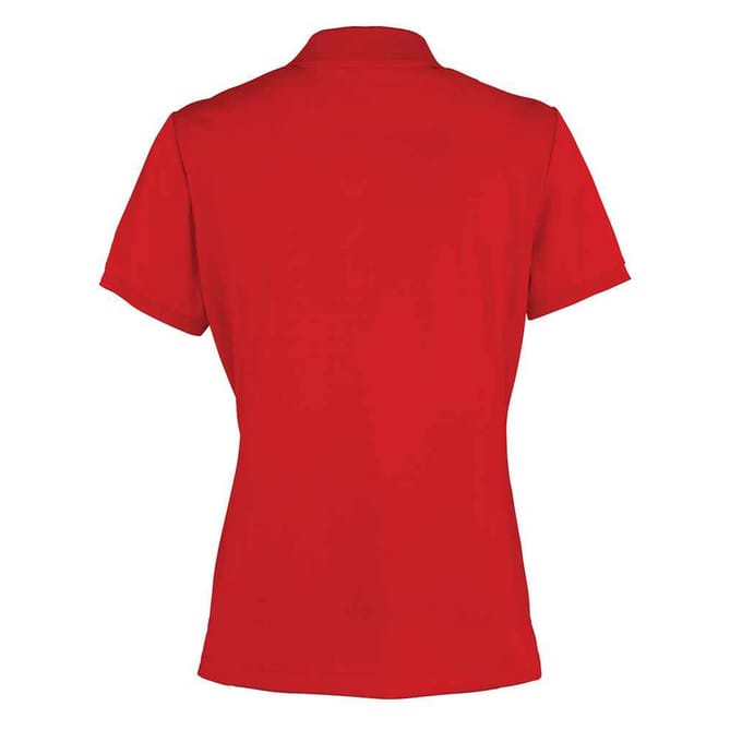 Premier Dames/Dames Coolchecker Piqué Poloshirt (Rood)