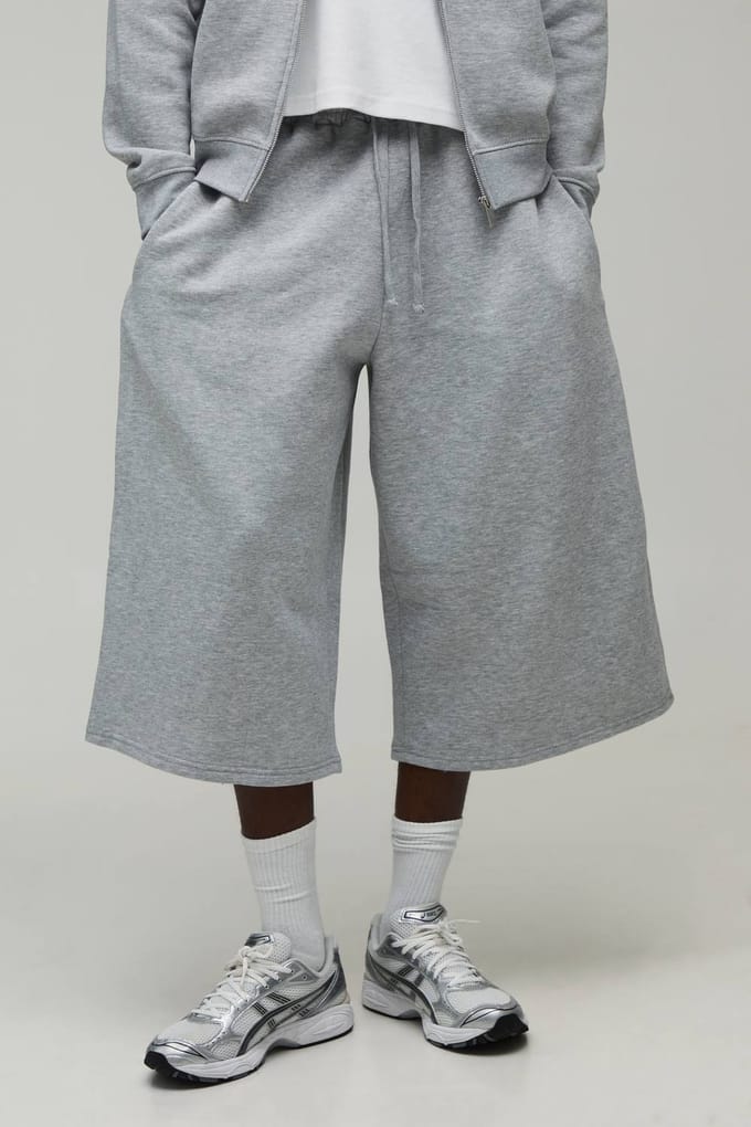 Lange Jersey Jeans Short | Grey Marl | Size Medium
