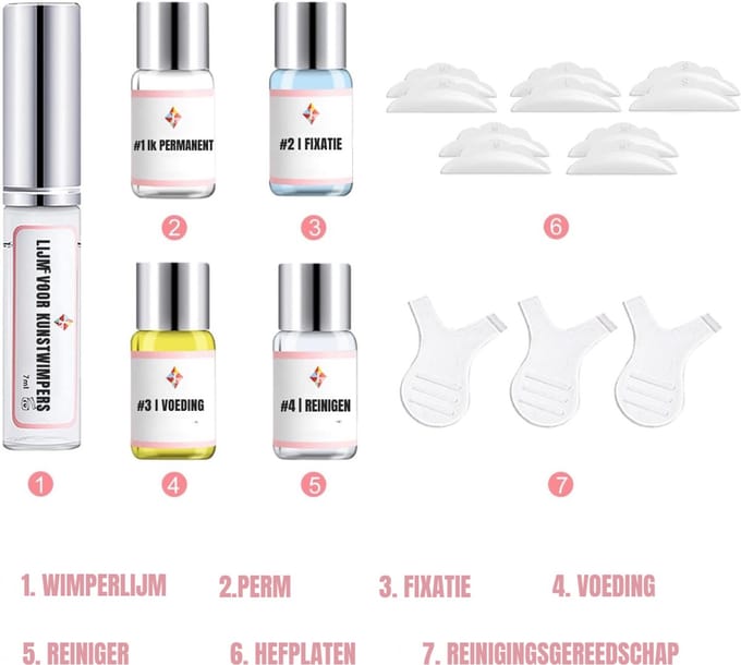 REN® Wimperlifting set - Wimperlift - Wimpers - Roze - 25cm x 15cm x 10cm