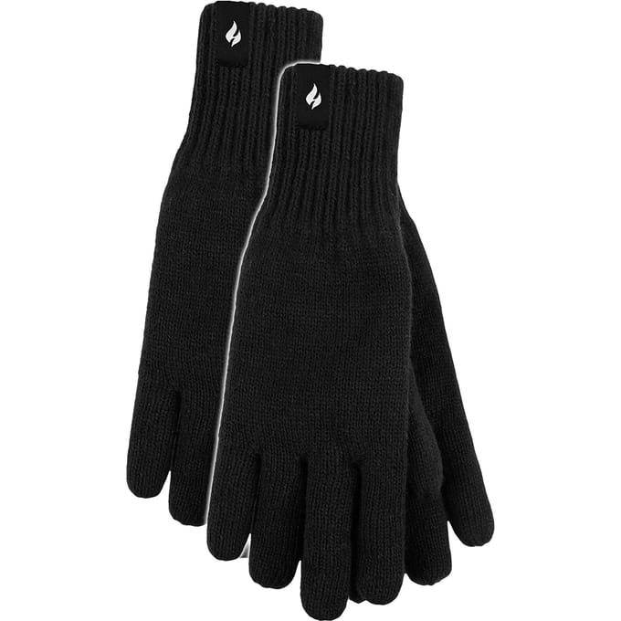 Heat Holders - Thermische handschoenen heren geribbelde manchet - 2 paar