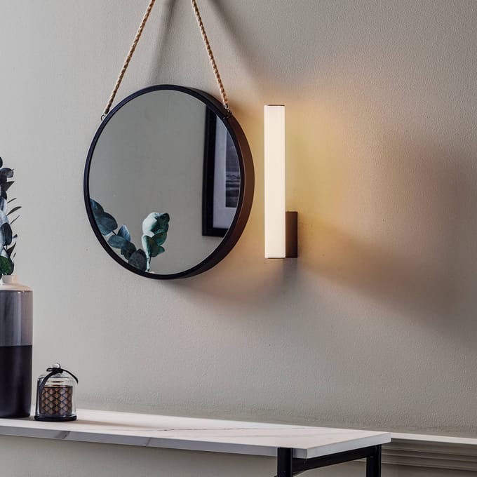Helestra Loom LED spiegellamp zwart 30 cm