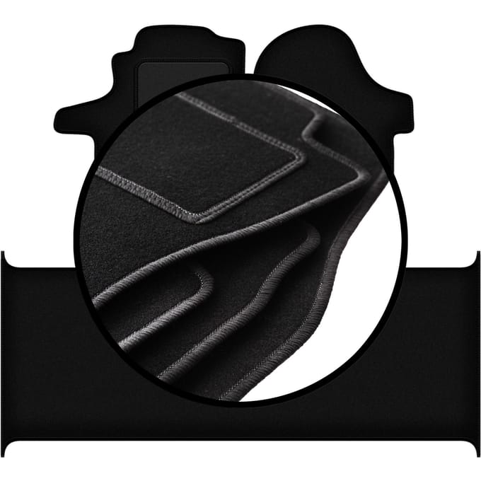 Complete set veloursmatten voor: Mercedes Vito W447 bestelbus (2014-)