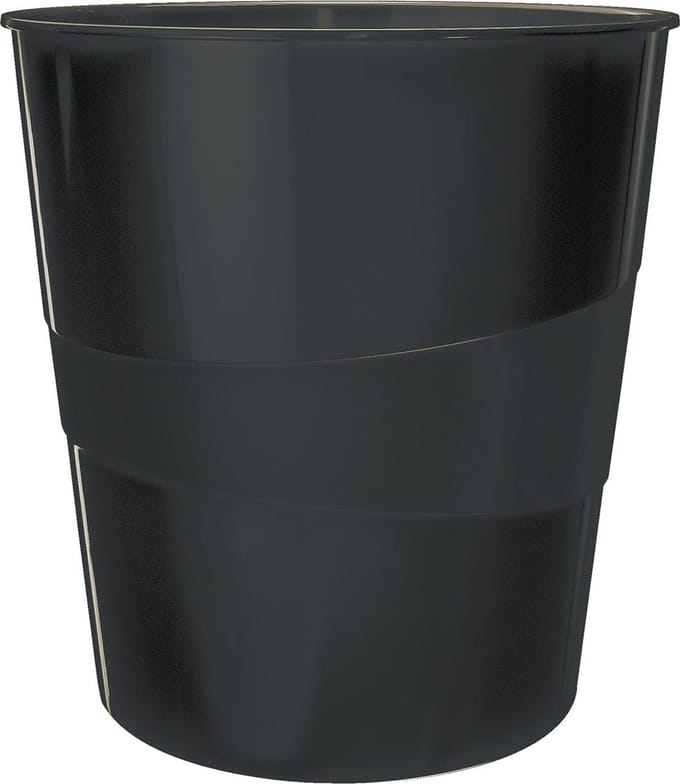 Papierbak leitz recycle 15 liter zwart | 6 stuks