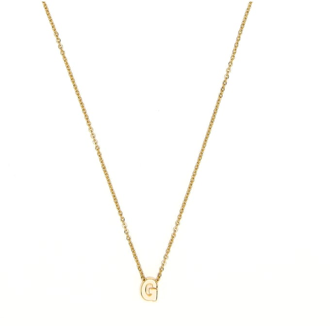 Luxenter Ketting met 18-karaats geelgouden afwerking - Alphabet