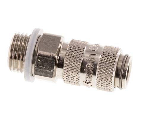 Vernikkeld Messing DN 2.7 (Micro) Luchtkoppeling Snelkoppeling G 1/8 inch Buitendraad