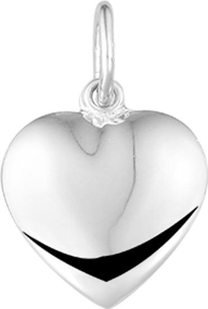 The Jewelry Collection Hanger Hart Massief - Zilver