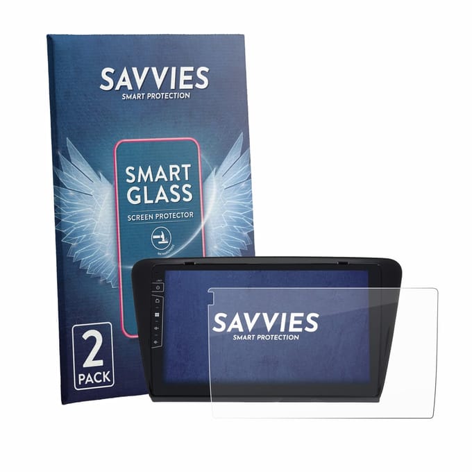 2 Stuks Savvies Screenprotector - geschikt voor Dynavin D9-7 Premium Flex - beschermfolie glas transparant