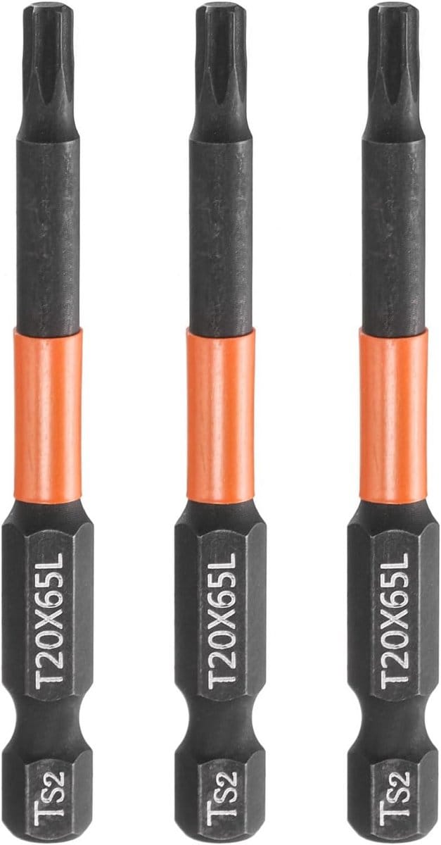 Torx Bitset - Schroefbit Set - Schroeven Draaien - S2 Staal Fosfaatcoating - 65 mm - Zwart