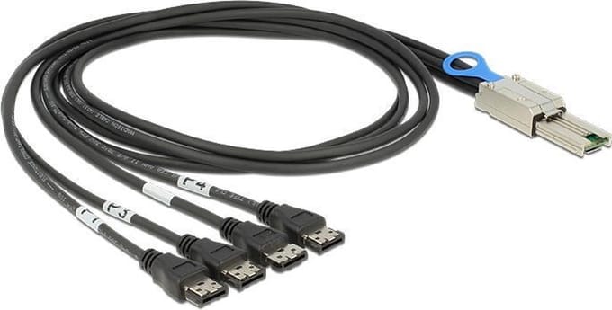 DeLOCK Mini-SAS SFF-8088 > 4x eSATA - 1 meter