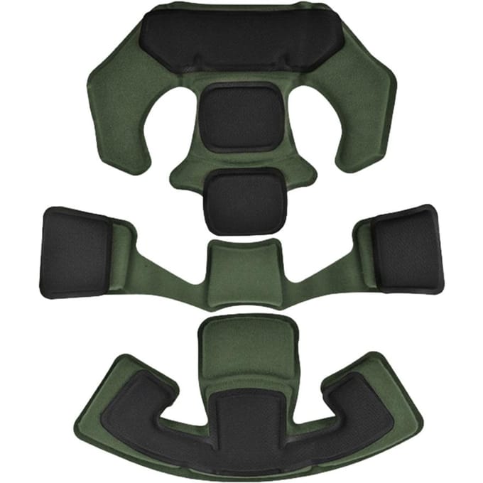 Memory Foam Helmpads Beschermende kussenmat Vervanging voor Team Wendy Helmaccessoires legergroene kleur