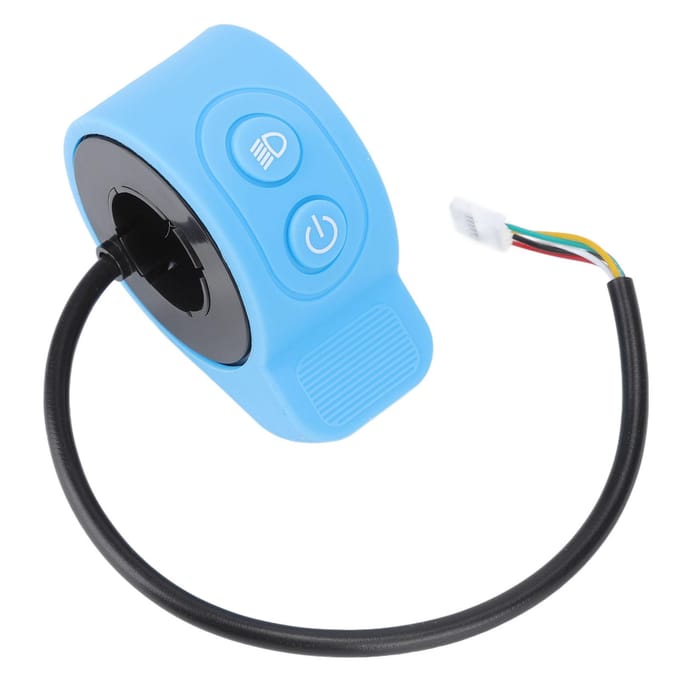 Accélérateur à pouce pour trottinette électrique, sensible, poignée d'accélérateur pour trottinette Xiaomi, bleu blue