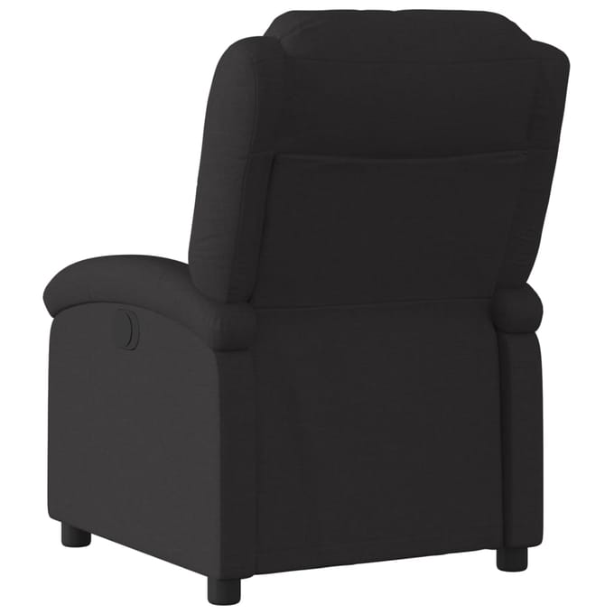 vidaXL - Relaxfauteuil - Zwarte - Stof