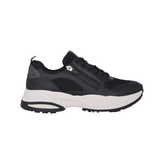 Waldläufer H Pero - heren sneaker - Zwart - maat 43 (EU) 9 (UK)