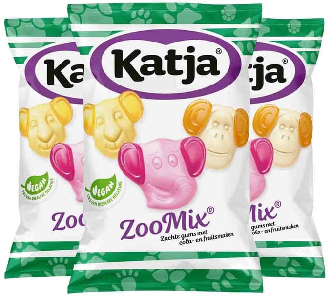 Katja - Zoo Mix - 3 x 255 gr - Voordeelverpakking