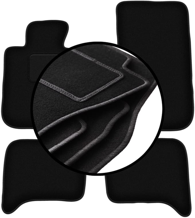 Complete set veloursmatten voor: BMW 5 E28 sedan (1980-1990)