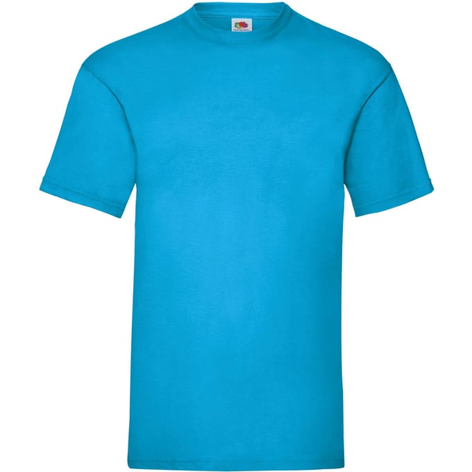 Fruit of the Loom Heren Valueweight T-Shirt (Azuurblauw)