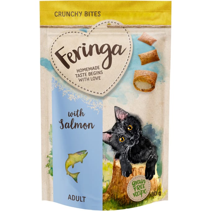Feringa Crunchy Bites Zalm - Voordeelpakket: 3 x 30 g