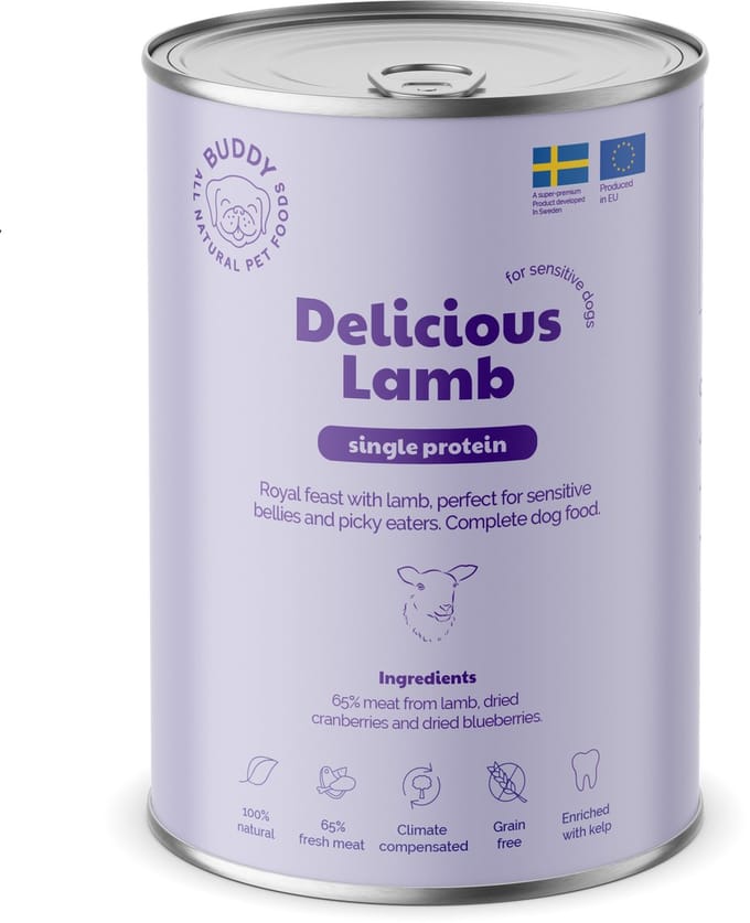 BUDDY natvoeding Delicious Lamb 400 gr. - per 6 stuks