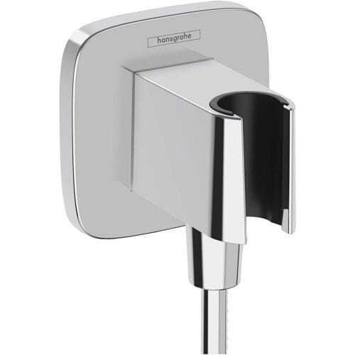 Hansgrohe Fixfit q Muuraansluitbocht - met handdouchehouder - chroom