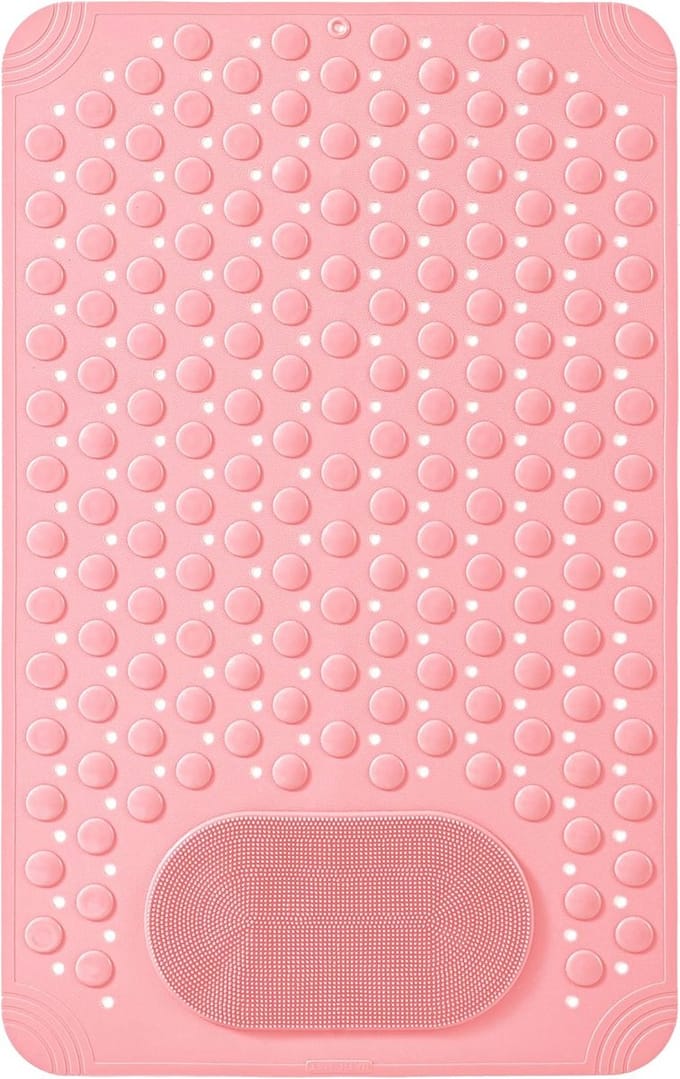 Antislip Douchemat 70x36 cm - Comfortabele Badmat met Voetmassage en Zuignappen