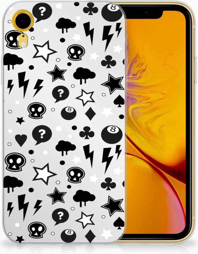 Silicone Back Case Apple iPhone Xr Silver Punk