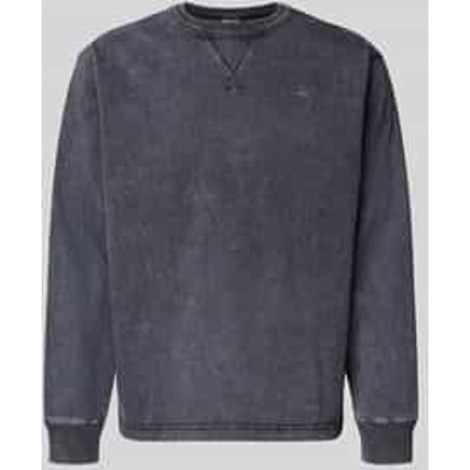 Sweatshirt met geribde boorden