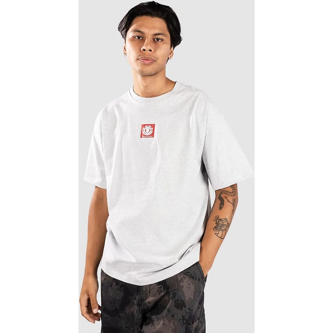 T-shirt met vierkant logo Element