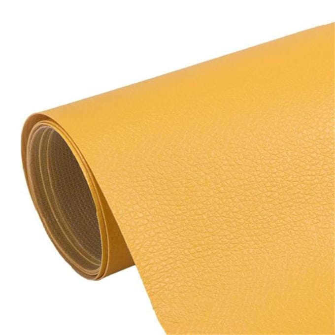 1 Rouleau Canapé Fix Patch Auto-Adhésif Fixation Rapide Large Applicabilité Faux Cuir Réparation Patch Ruban Autocollant 50*137cm jaune