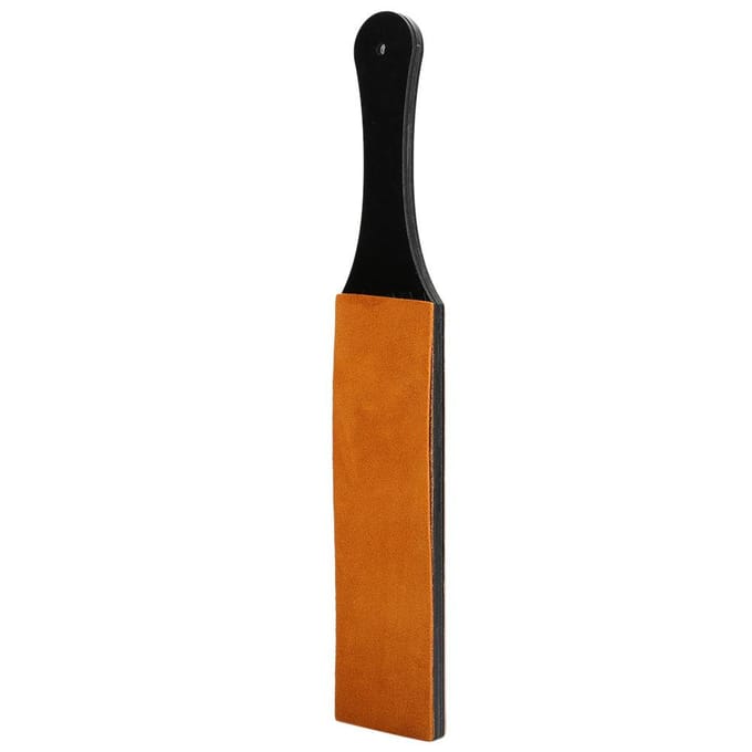Dubbelzijdige leren aanzetriem Messenblad slijper Thuis slijpgereedschap(Grote maat ) black