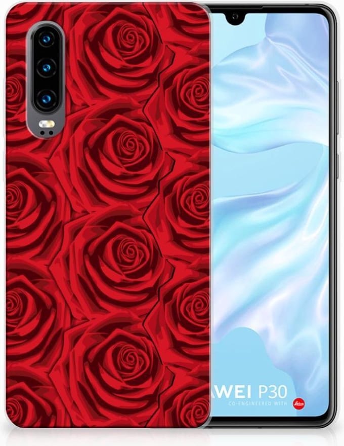 Huawei P30 TPU Case Red Roses