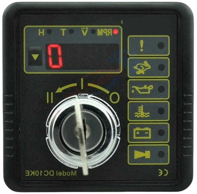Startregelaar Aggregaat - Generator Controller - Handmatige Start - Accuspanning Weergave - 1200 60 22 - Zwart