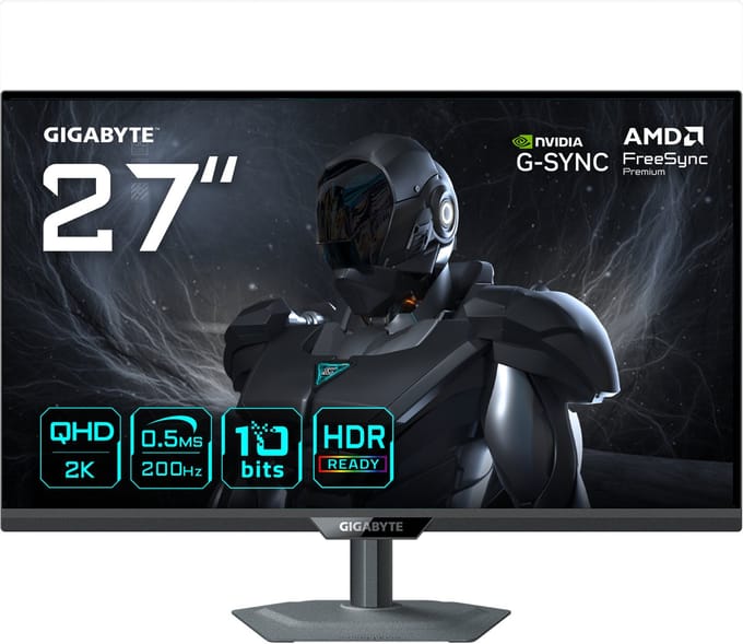 27" GIGABYTE G27Q20 - 2560x1440 (QHD) - 200Hz - SuperSpeed IPS