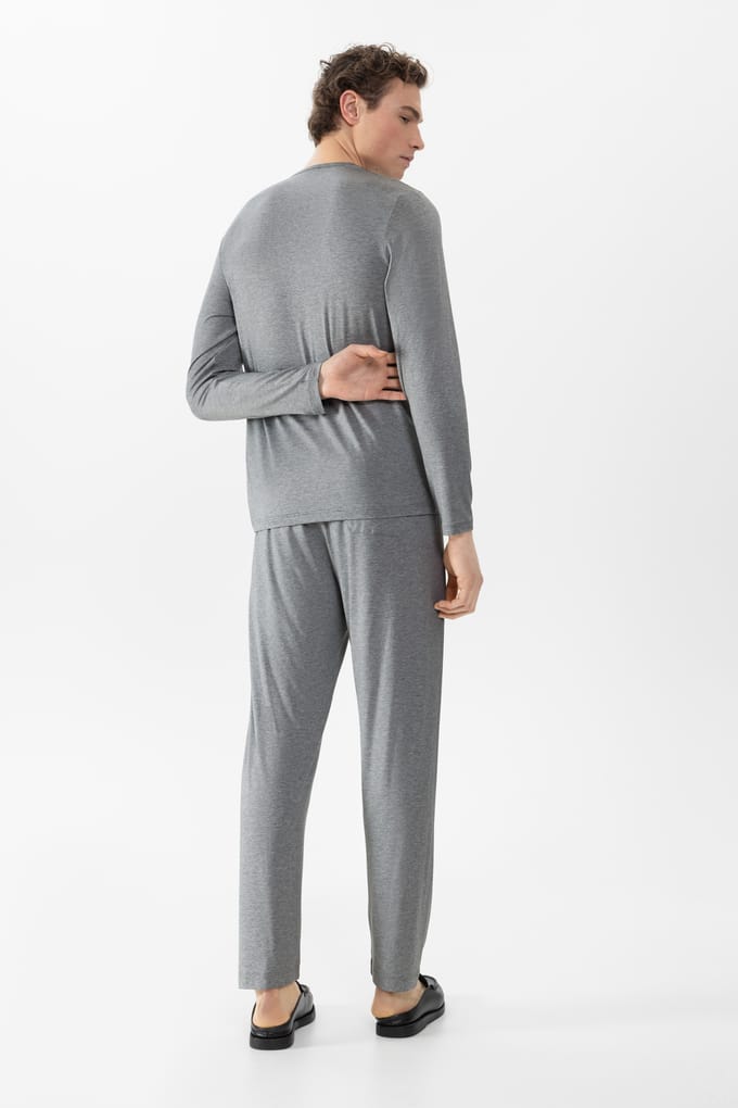 Pyjama lang Serie Easy Night Light Grey Melange