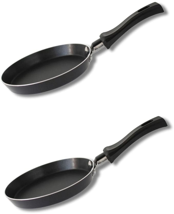 Set van 2 Mini pannen voor pannenkoeken met keramische coating 14 cm ELO Juwel de Luxe