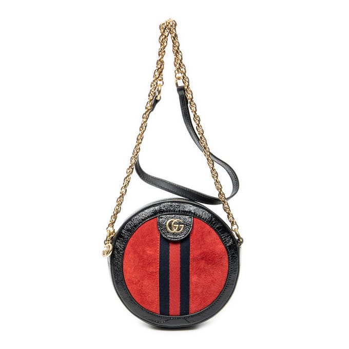 Mini Ophidia Round Crossbody   schoudertas