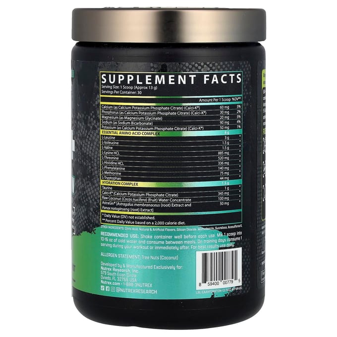 Nutrex Research EAA+ Hydration (30 serv) Maui Twist - Aminozuren - EAA