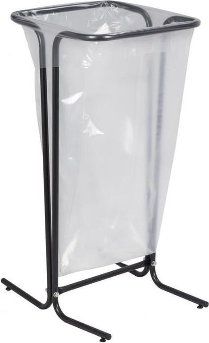 Afvalzakhouder 110 liter grijs op poten