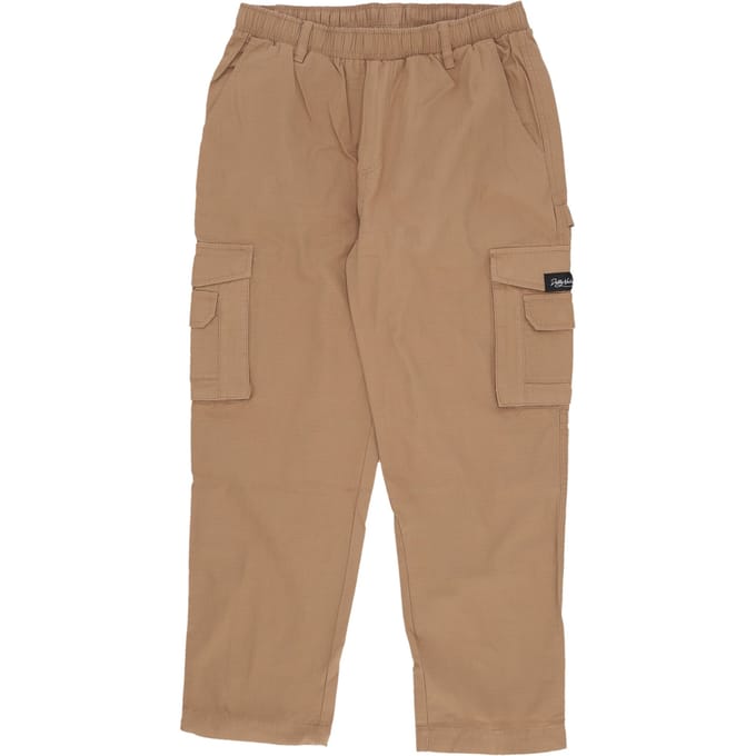 Lange ripstop baggy cargobroek voor heren, beige