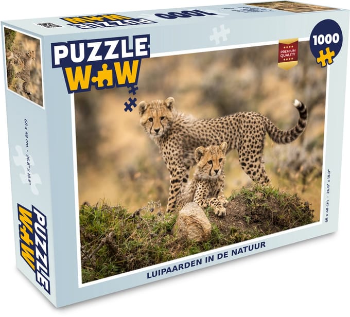 Puzzel Luipaard - Jong - Natuur - Legpuzzel - Puzzel 1000 stukjes volwassenen